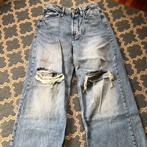 FRAME Denim Le Original Ripped Distressed Jeans Size 24 Blue